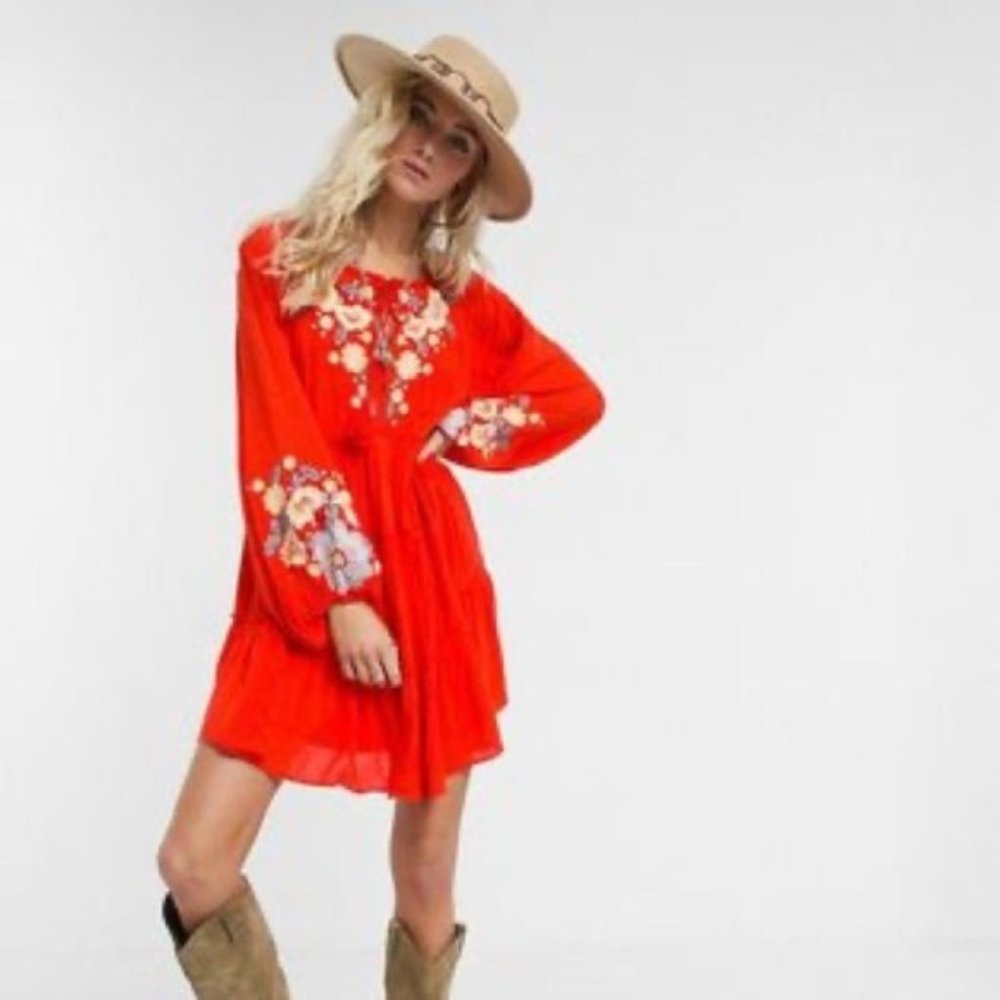 •FREE PEOPLE• Dress BOHO Spell On You SZ S
